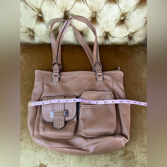 Gorgeous Light Brown/Tan Rosetti Leather Shoulder Bag/Purse with LOTS of storage - Picture 3 of 7